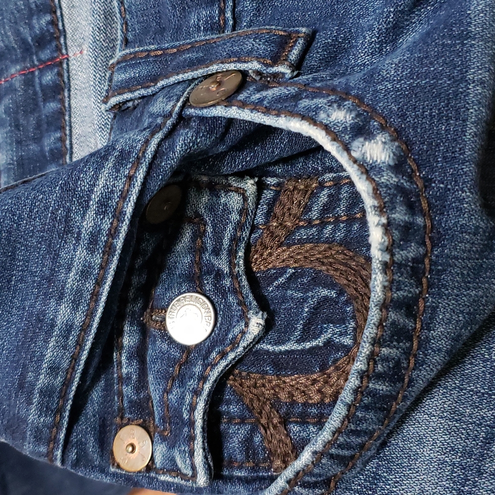 COPY - True Religion Rainbow Ricky Ripp distressed Jean's - Picture 14 of 14